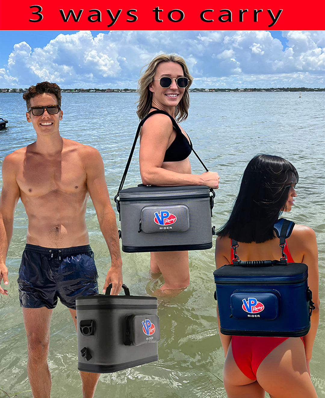 VP Racing PWC set of 2 coolers fit all jet ski models - Blue