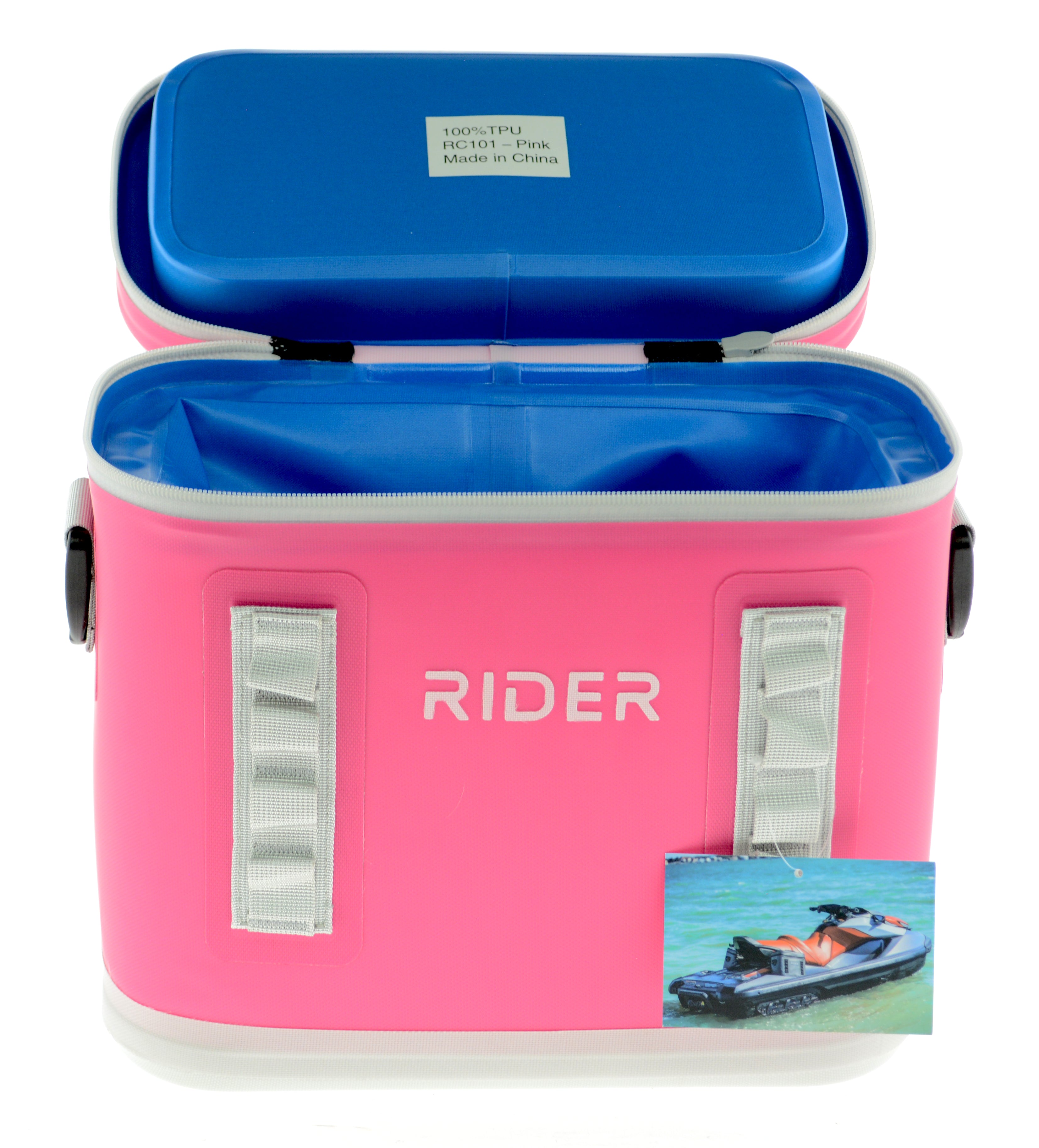 Pink Rider PWC Coolers Jet Ski Coolers Set of 2 "Christmas Special"