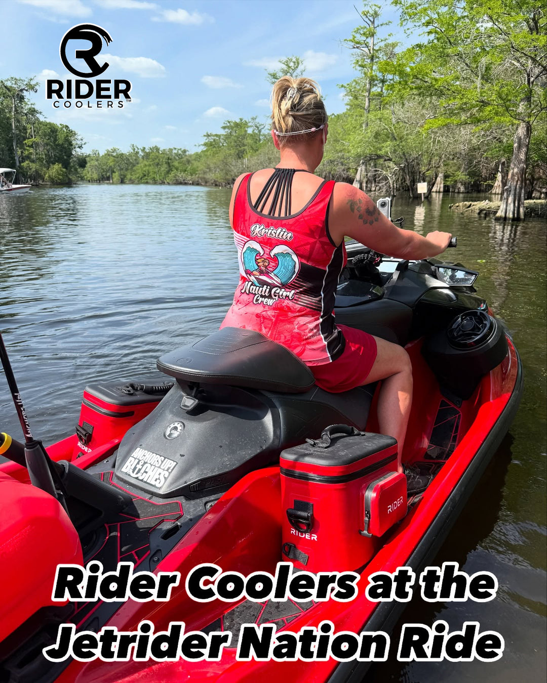 NEW RC102 Red 10 can jet ski cooler set of 2 Pre-Sale