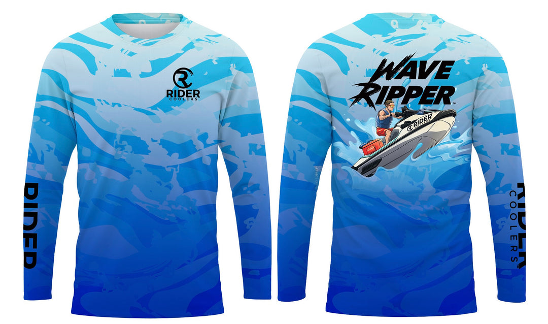 Long Sleeve Rider Coolers Wave Ripper Sublimation Shirt