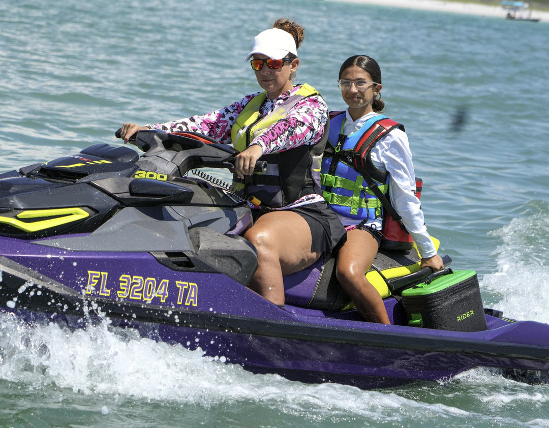 Rider PWC Coolers Jet Ski Coolers Set of 2 Black/Green RC101