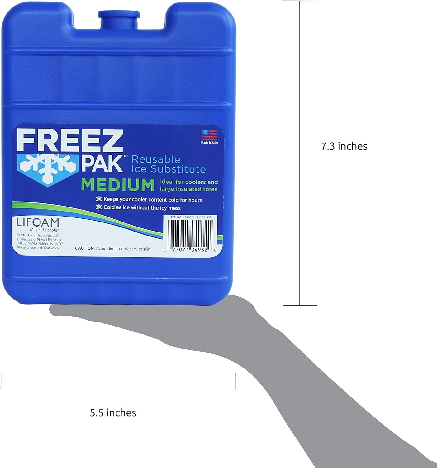 Freeze Pack Medium 7.3 x 5.5 x 1.5 Inch LF4932 – Rider Coolers Jet