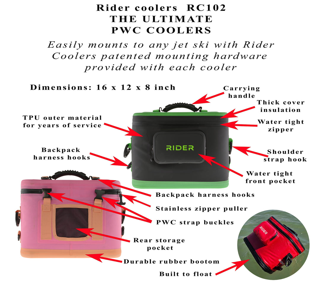 Rider PWC Coolers Jet Ski Coolers set of 2 coolers - special sale